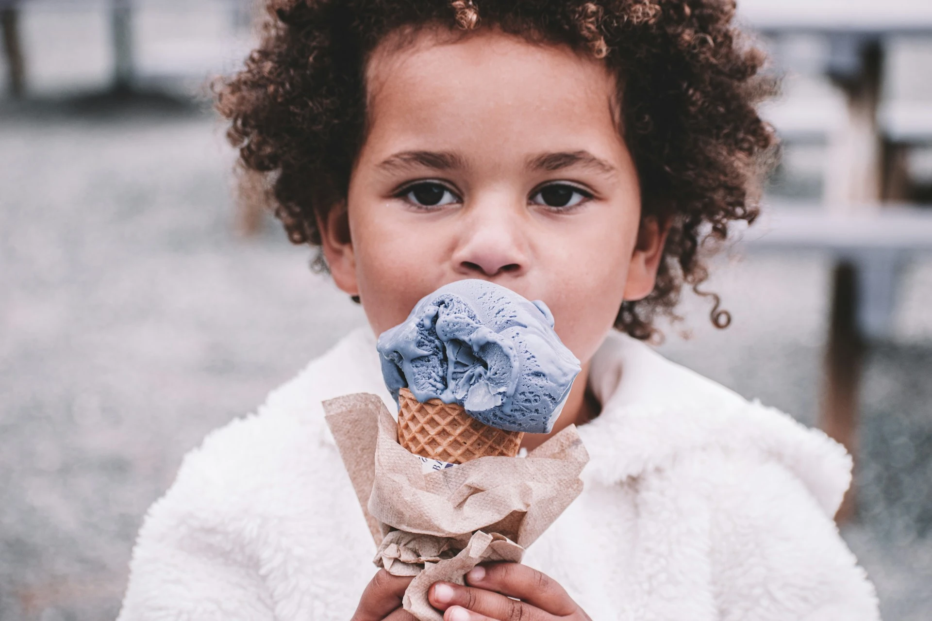 Kid eating Ice Cream